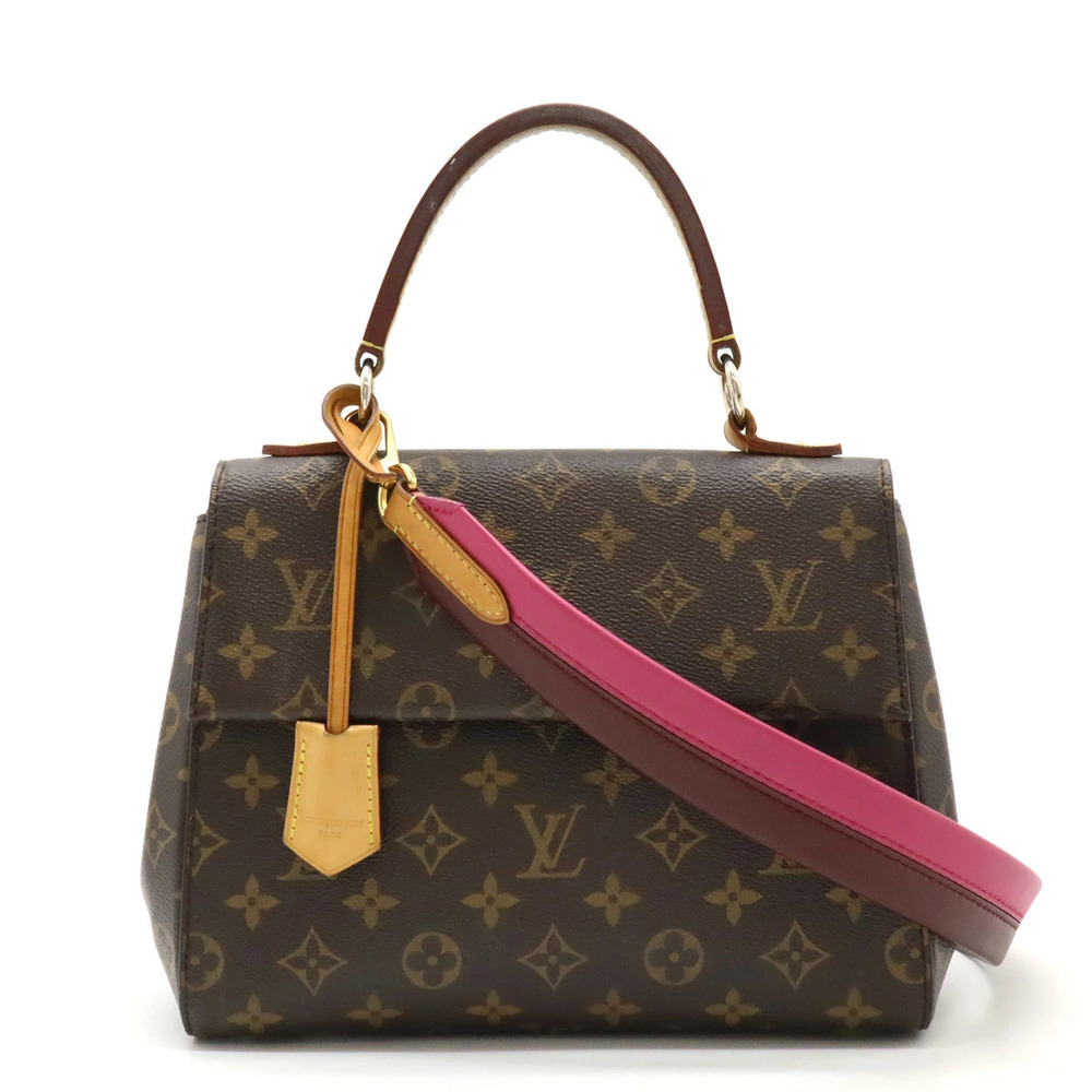LOUIS VUITTON Monogram Cluny 2way Shoulder Bag Rose Pink